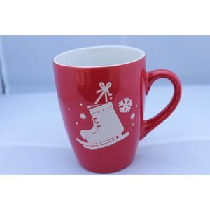 California Pantry 2019 Red Coffee Tea Mug Cup White Boots Good Condition